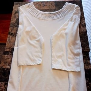 Women's White Top Size Large